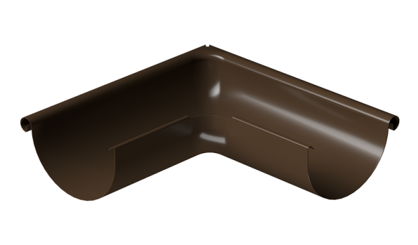 Угол внешний 90° D125 Döcke STAL PREMIUM Каштан, (RAL 8017) купить в Кемерово