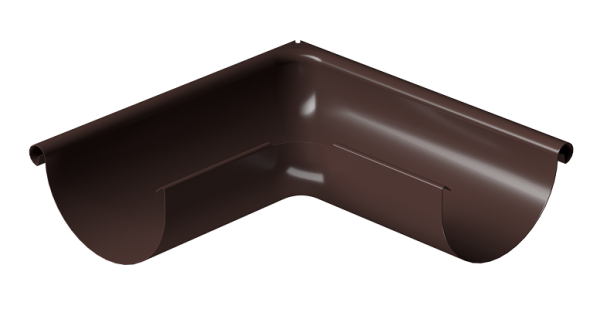 Угол внешний 90° D125 Döcke STAL PREMIUM Шоколад, (RAL 8019) купить в Кемерово