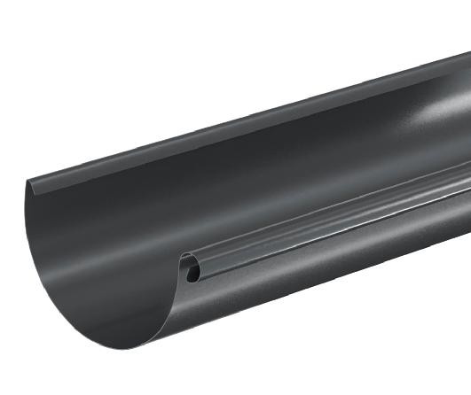 Водосток Aquasistem, система 125x90 - Водосточный желоб 3.00м RAL 7024 Тёмно-серый купить в Кемерово
