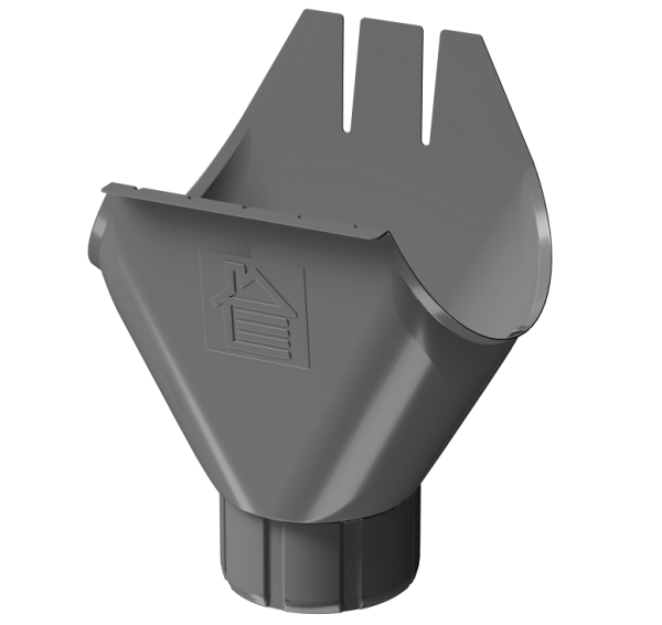Воронка желоба D125 Döcke STAL PREMIUM Графит, (RAL 7024) купить в Кемерово
