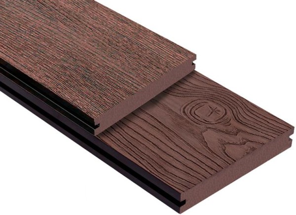 Террасная доска ДПК Outdoor 3D полнотелая STORM/OCEAN BROWN коричневая микс купить в Кемерово