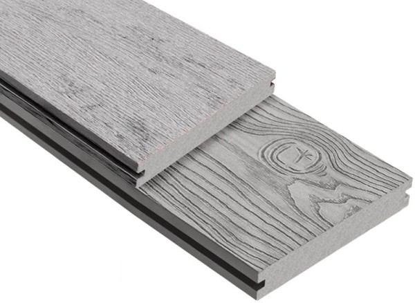 Террасная доска ДПК Outdoor 3D полнотелая STORM/OCEAN GREY серая микс купить в Кемерово