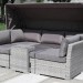 Диван-Трансформер AFINA плетеный из иск. ротанга AFM-320G Grey купить в Кемерово