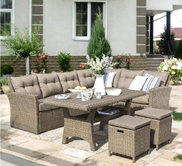 Комплект мебели AFINA плетеной из иск. ротанга AFM-307B Beige купить в Кемерово