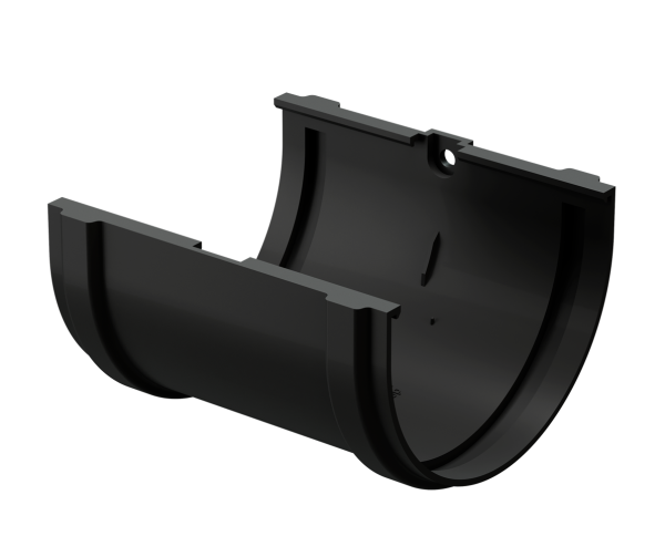 Соединитель желоба Docke Premium ПВХ - Карбон купить в Кемерово