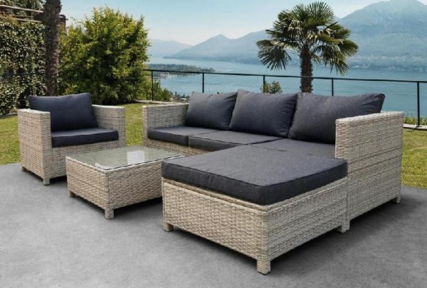 Комплект мебели AFINA плетеной из иск. ротанга YR821G Grey/Grey купить в Кемерово