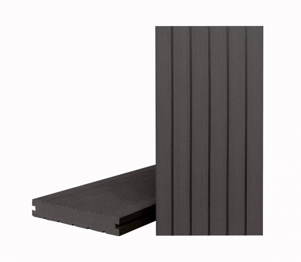 Террасная доска Классик Чёрное дерево (полнотелая с пазом) купить в Кемерово