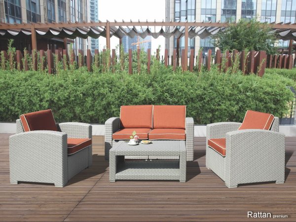 Уличные диваны и кресла коллекции Rattan Premium 4 купить в Кемерово
