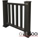Ограждение из ДПК Outdoor Классик 3D STORM чёрный купить в Кемерово