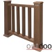 Ограждение из ДПК Outdoor Классик 3D STORM коричневый микс купить в Кемерово