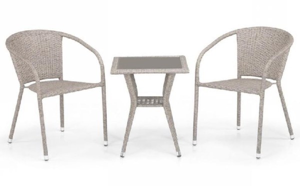 Комплект плетеной мебели AFINA из иск. ротанга T25C/Y137C-W85 Latte 2Pcs купить в Кемерово