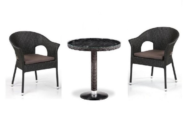 Комплект плетеной мебели AFINA из иск. ротанга T601/Y79A-W53 Brown 2Pcs купить в Кемерово