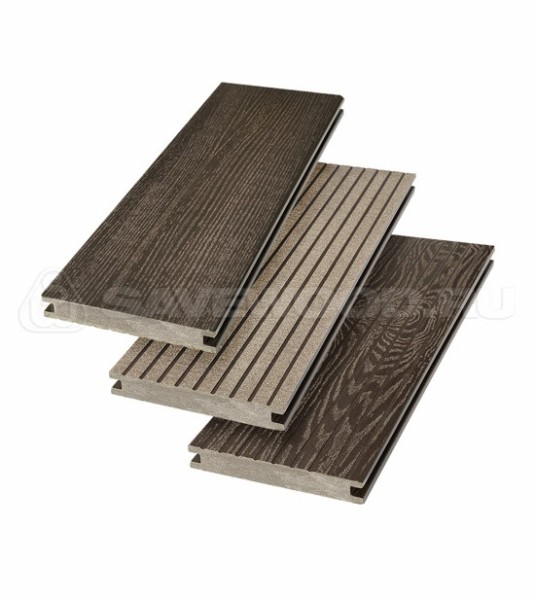 Террасная доска SW Fraxinus (R) полнотелая «SaveWood» Темно-коричневый купить в Кемерово