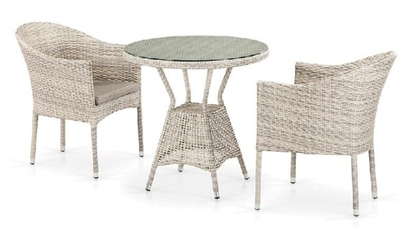 Комплект плетеной мебели AFINA из иск. ротанга T705ANT/Y350-W85 Latte 2Pcs купить в Кемерово