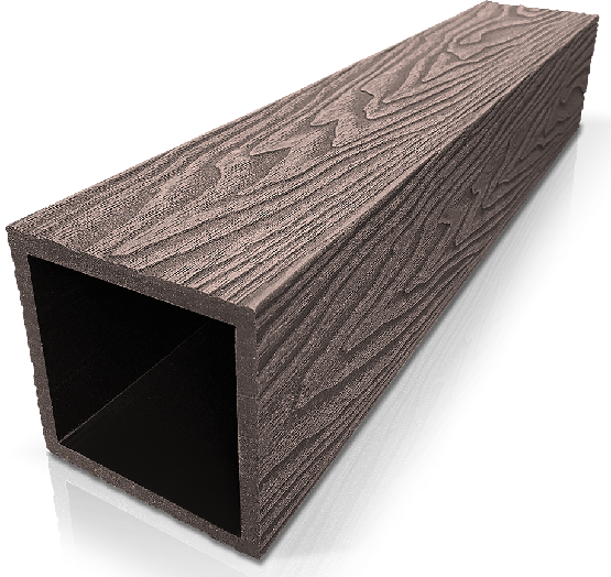 Столб ДПК 3D GardenParkett фактура дерева Венге купить в Кемерово