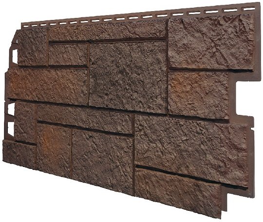 Фасадная панель VOX Sandstone (Сандстоун) темно коричневый купить в Кемерово