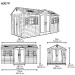 Сарай пластиковый LifeTime 15x8 DD купить в Кемерово