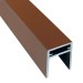 П-профиль Алюминиевый EasyDecking 35x25 Коричневый купить в Кемерово