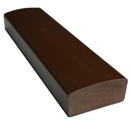 Лавочный брус Ecodecking Некст полнотелый глянцевый 70х35 шоколад купить в Кемерово