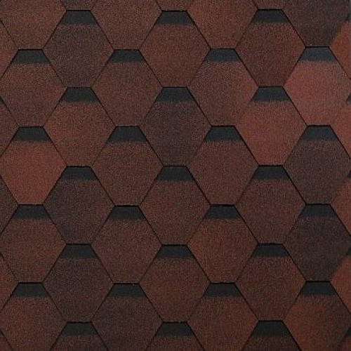 Гибкая черепица Shinglas, коллекция Оптима – Красный купить в Кемерово