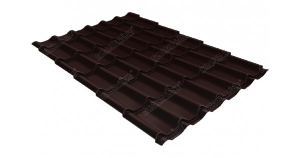 Металлочерепица классик GL 0,5 Quarzit RAL 8017 шоколад Metallic купить в Кемерово
