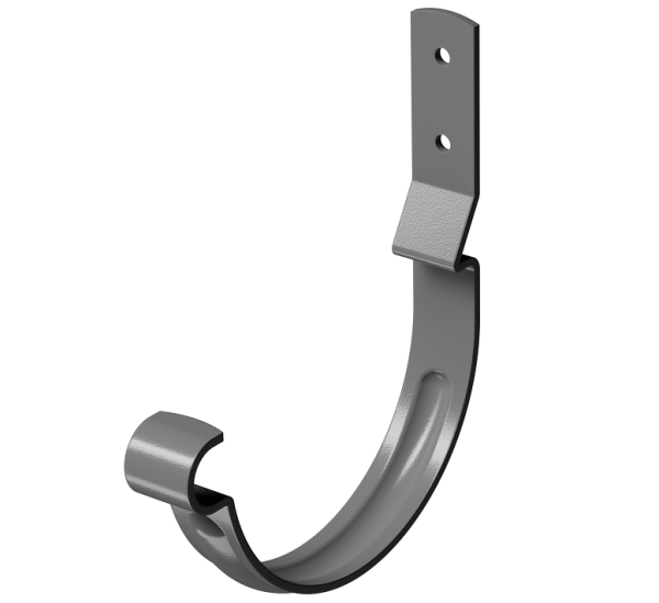 Карнизный крюк короткий (гнутый) D125 Döcke STAL PREMIUM Графит, (RAL 7024) купить в Кемерово