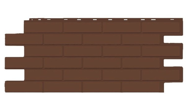 Фасадная панель T-Siding Кирпич Модерн Эко Браун купить в Кемерово