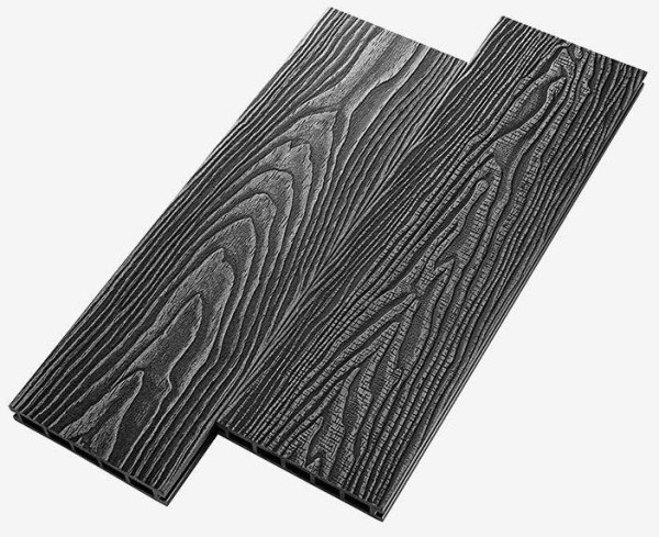 Террасная доска из ДПК RusDecking Unodeck Vintage - Графит купить в Кемерово