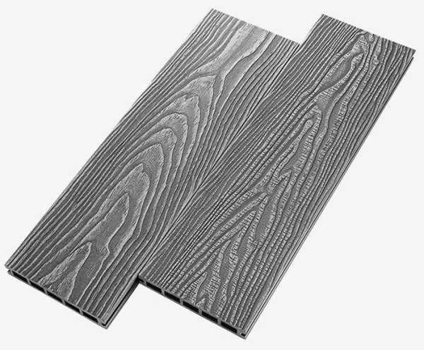 Террасная доска из ДПК RusDecking Unodeck Vintage - Серый купить в Кемерово