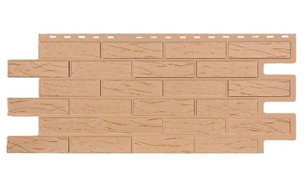 Фасадная панель T-Siding Кирпич Саман Эко Крем купить в Кемерово